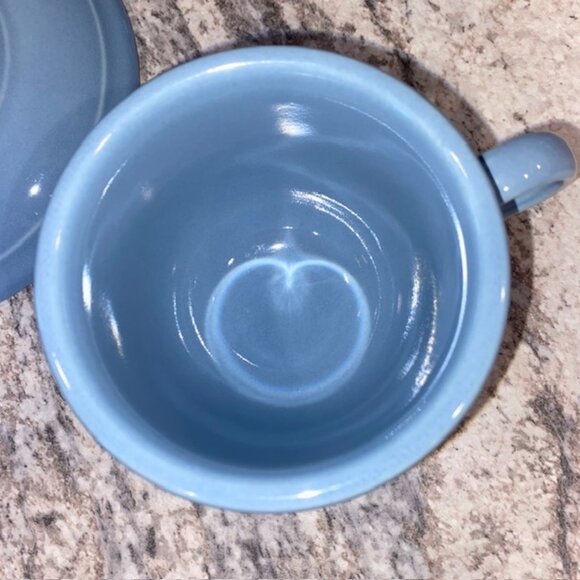 Fiestaware Cup & Saucer Set - Periwinkle, circa 1998 - Picture 4 of 6